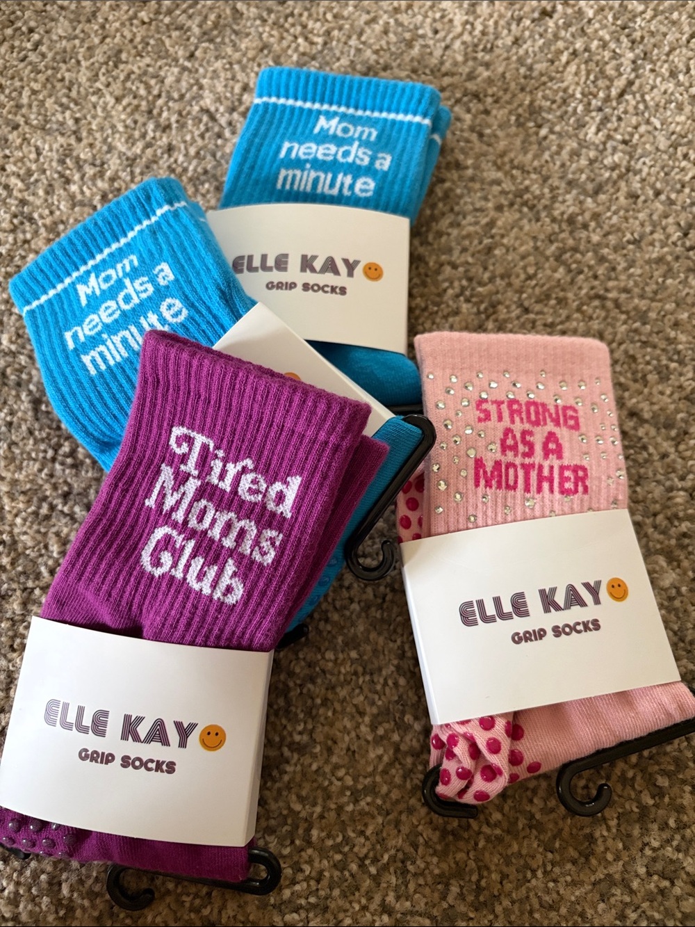 Ella Kay Grip Socks. One Size.